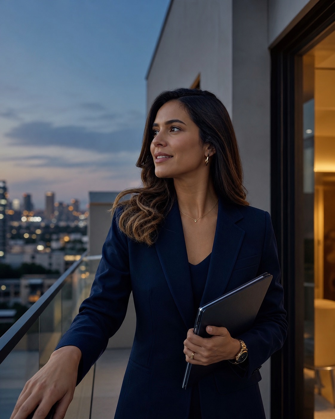 Corretora em um empreendimento residencial